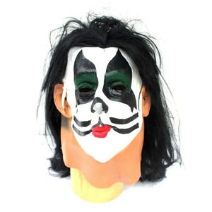 Vtg 1996 Paper Magic Group KISS Peter Criss RUBBER HALLOWEEN Mask W/ Tags NOS